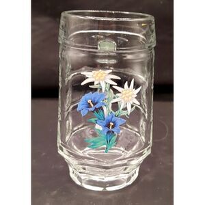 Delicate Little Swiss Mug Glasses‎ "Zermatt" Floral 5"